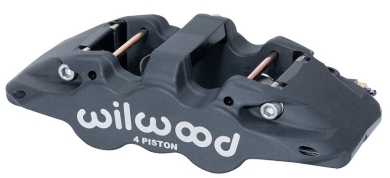 Wilwood Caliper-Aero4-L/H - Black Anodize 1.88/1.62in Pistons 1.25in Disc - Mammoth Racing -