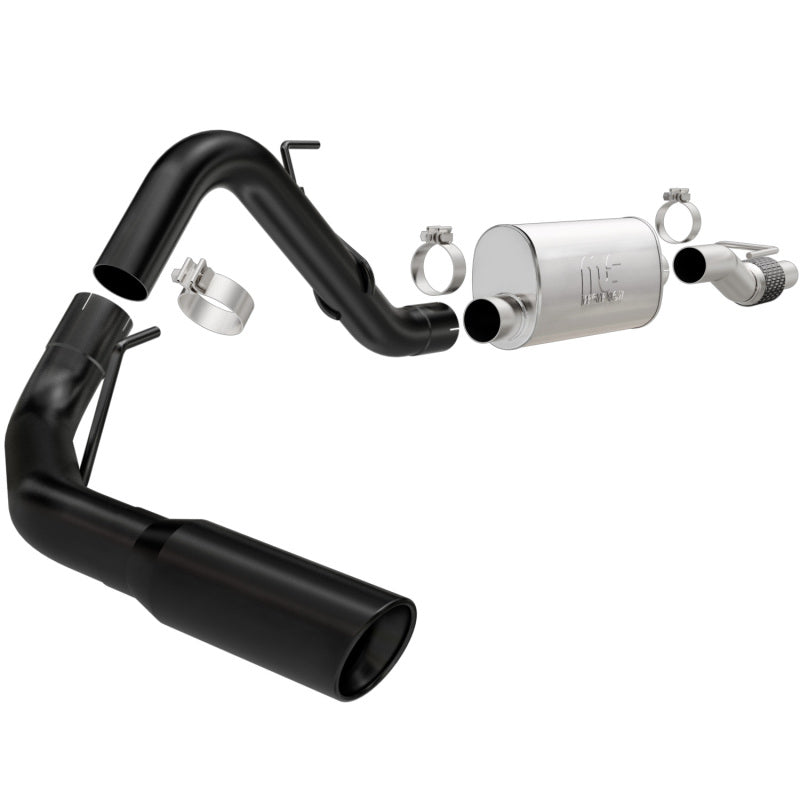MagnaFlow SYS Cat-Back 11-14 Ford F-150 3.5l V6 EcoBoost 3in Black Single Side Exit Rear 3 Tip - Mammoth Racing -