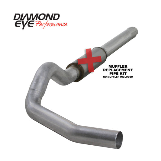 Diamond Eye KIT 5in CB MFLR RPLCMENT PIPE SGL AL: 2004.5-2007.5 DODGE CUMMINS 600 - Mammoth Racing -