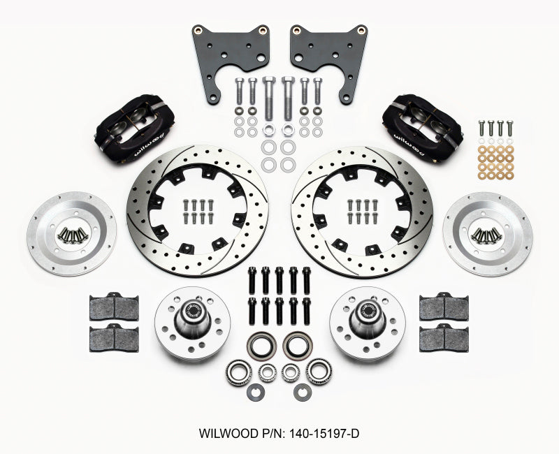 Wilwood Forged Dynalite Front Kit 12.19in Drilled 65-72 CDP C Body -Drum - My Store