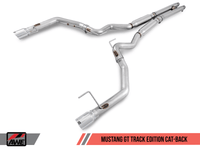 AWE Tuning S550 Mustang GT Cat-back Exhaust - Track Edition (Diamond Black Tips) - My Store
