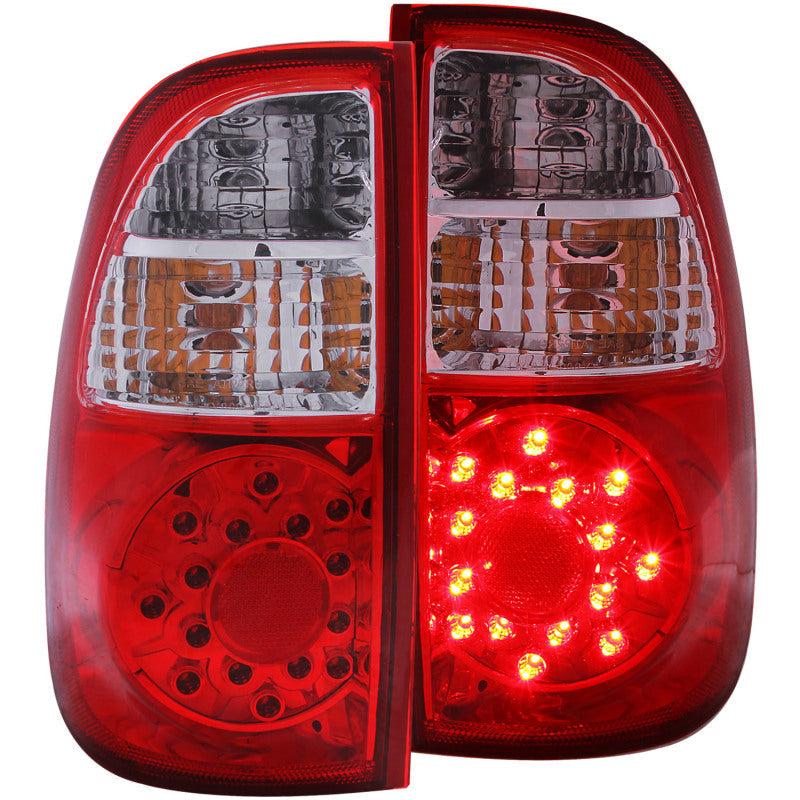 ANZO 2005-2006 Toyota Tundra LED Taillights Red/Clear - Mammoth Racing -
