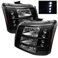 Spyder Chevy Silverado 1500/2500 03-06 Bumper Lights Crystal Headlights Blk HD-YD-CS03-1PC-AM-BK - Mammoth Racing -