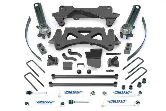 Fabtech 95.5-04 Toyota Tacoma 6 Cyl 2/4wd 6 Lug 6in Perf Sys w/Perf Shks - My Store