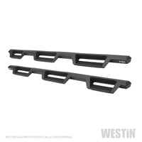 Westin 14-18 Chevrolet Silverado 1500 DC 6.5ft Bed HDX Drop W2W Nerf Step Bars - Tex. Blk - Mammoth Racing -