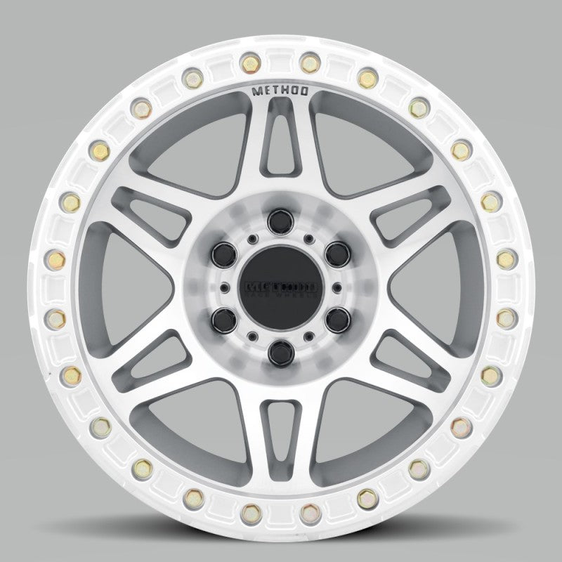 Method Mr106 Beadlock 17x9 -44mm Offset 8x6.5 130.81mm CB Machined/Clear Coat w/BH-H36125 Wheel - Mammoth Racing -