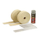 DEI Exhaust Wrap Kit - Tan Wrap & Aluminum HT Silicone Coating - Mammoth Racing -