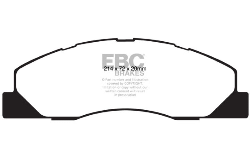 EBC 09-11 Dodge Ram 2500 Pick-up 5.7 2WD/4WD Greenstuff Front Brake Pads - My Store