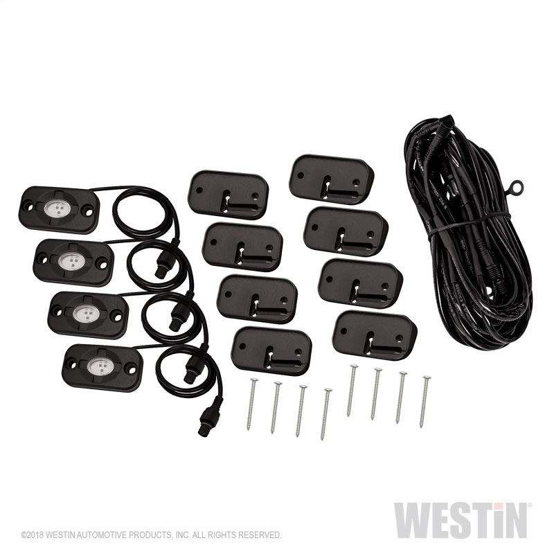 Westin LED Rock Light Kit - 07-18 Jeep Wrangler JK / 18-19 Jeep Wrangler JL - Mammoth Racing -