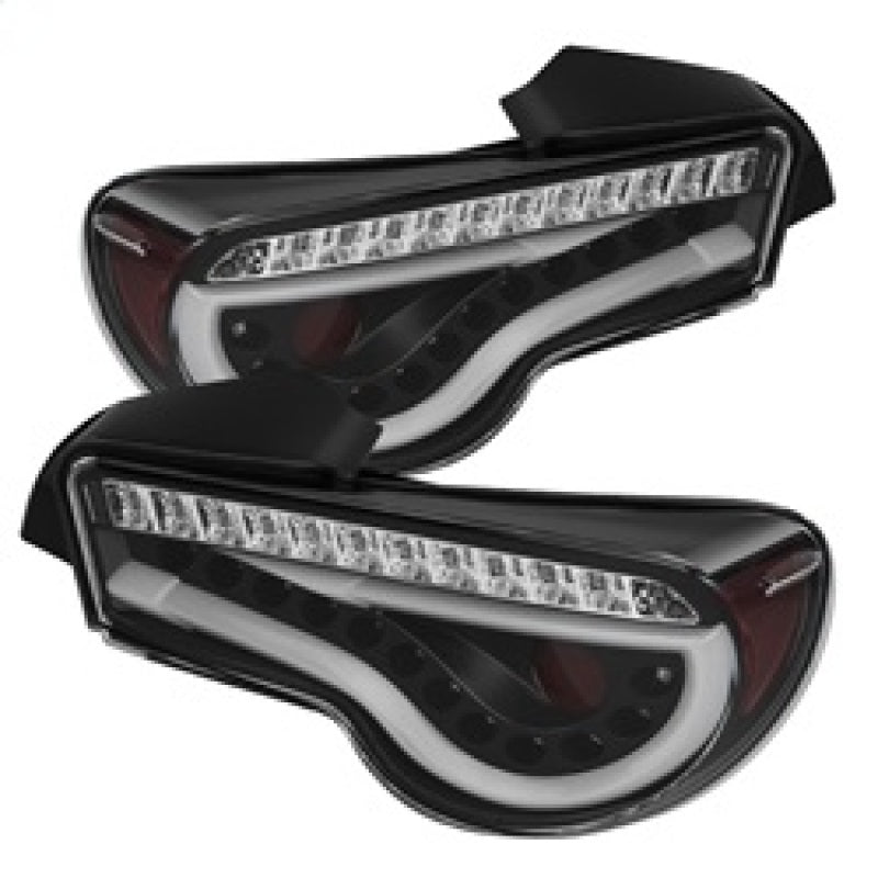 Spyder Scion FRS 12-14/Subaru BRZ 12-14 Light Bar LED Tail Lights Black ALT-YD-SFRS12-LBLED-BK - Mammoth Racing -