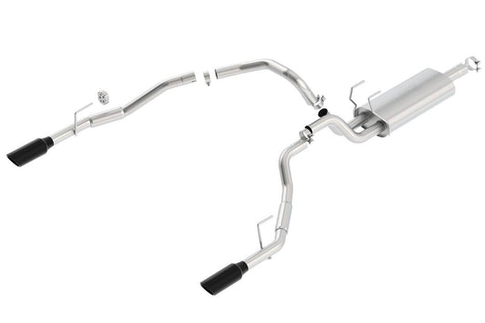 Borla 09-17 Dodge Ram 1500 5.7L V8 3in to Dual 2.5in Single Round Rolled Angle-Cut S-type Exhaust - Mammoth Racing -
