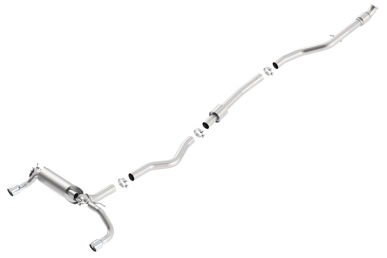 Borla 13-16 BMW 335i / 435i Atak Cat back SS 3.0in, 2.25in 3.5in Tip Single Rolled - Mammoth Racing -