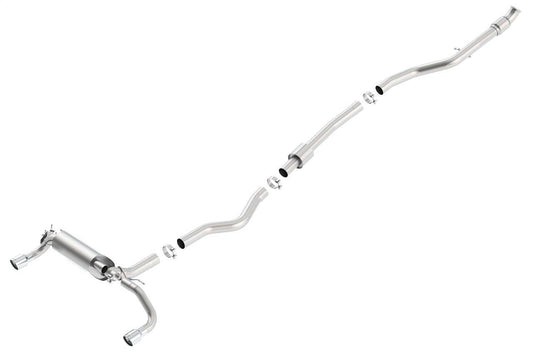 Borla 13-16 BMW 335i / 435i Atak Cat back SS 3.0in, 2.25in 3.5in Tip Single Rolled