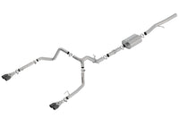 Borla 19 Chevrolet Silverado/GMC Sierra 1500 6.2L SS ATAK Catback Exhaust - Black Chrome Tips - Mammoth Racing -