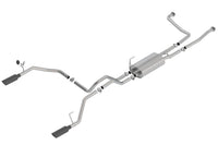 Borla 16-19 Nissan Titan 5.6L V8 2WD/4WD S-Type Catback Exhaust - Black Chrome Tips - Mammoth Racing -