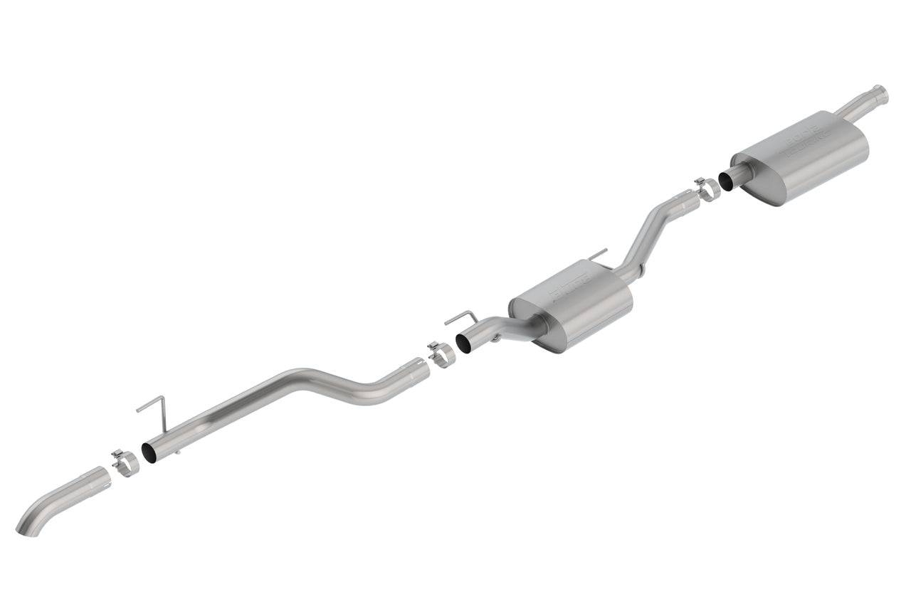 Borla 2020 Jeep Gladiator JT 3.6L V6 AWD 2.75in Touring Climber Black Turndown Tip & Over-Axle - Mammoth Racing -