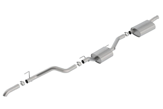 Borla 2020 Jeep Gladiator JT 3.6L V6 AWD 2.75in Touring Climber Black Turndown Tip & Over-Axle - Mammoth Racing -