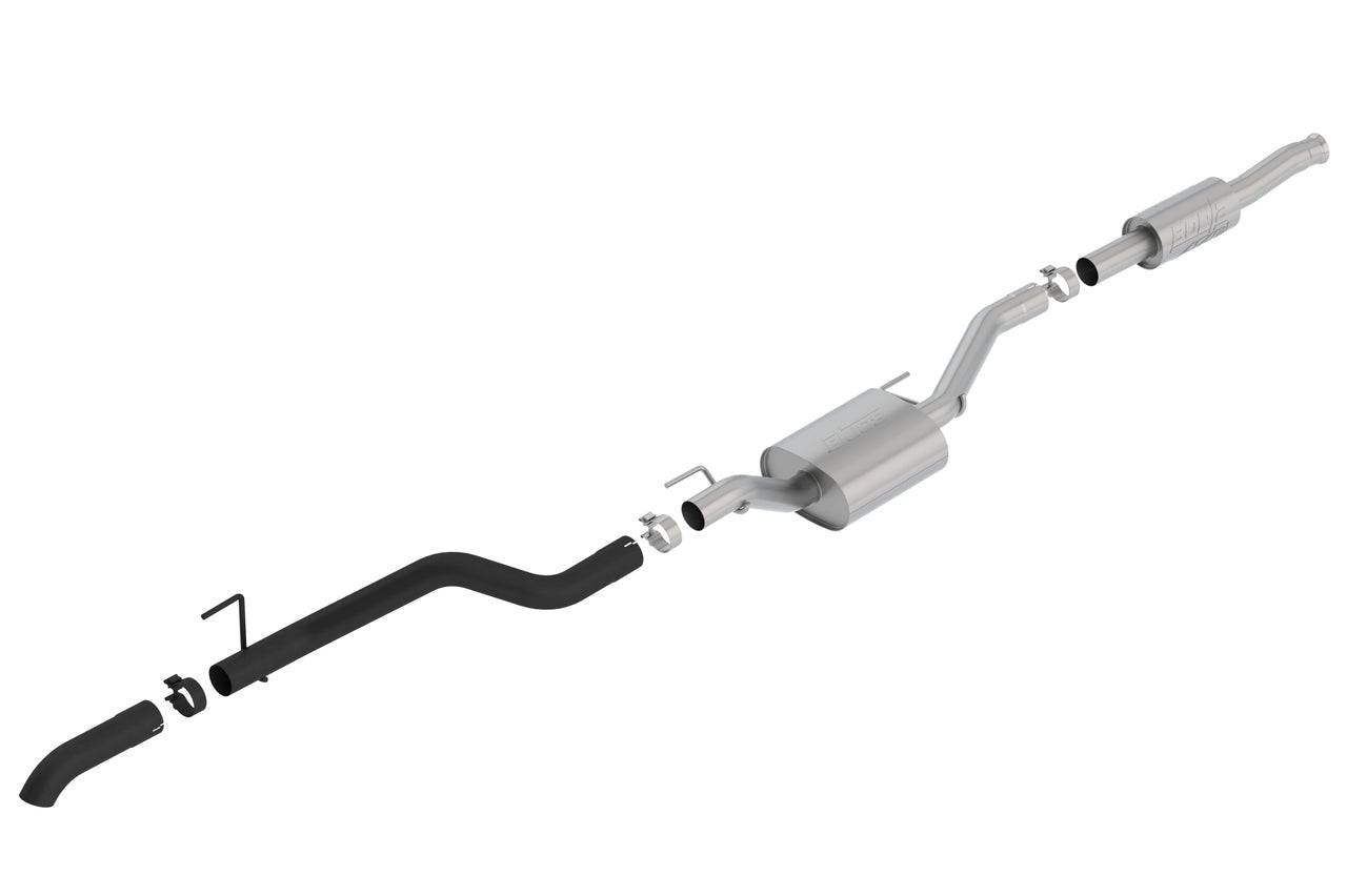 Borla 2020 Jeep Gladiator JT 3.6L V6 AWD ATAK Climber Catback w/ Black Turndown Tip & Over-Axle - Mammoth Racing -