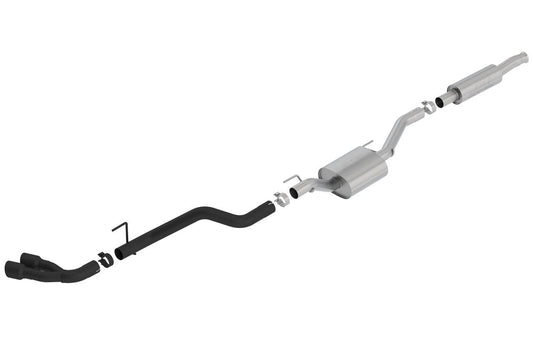 Borla 2020 Jeep Gladiator JT 3.6L V6 AWD S-Type Dual Side Catback w/ Black Tips - Mammoth Racing -