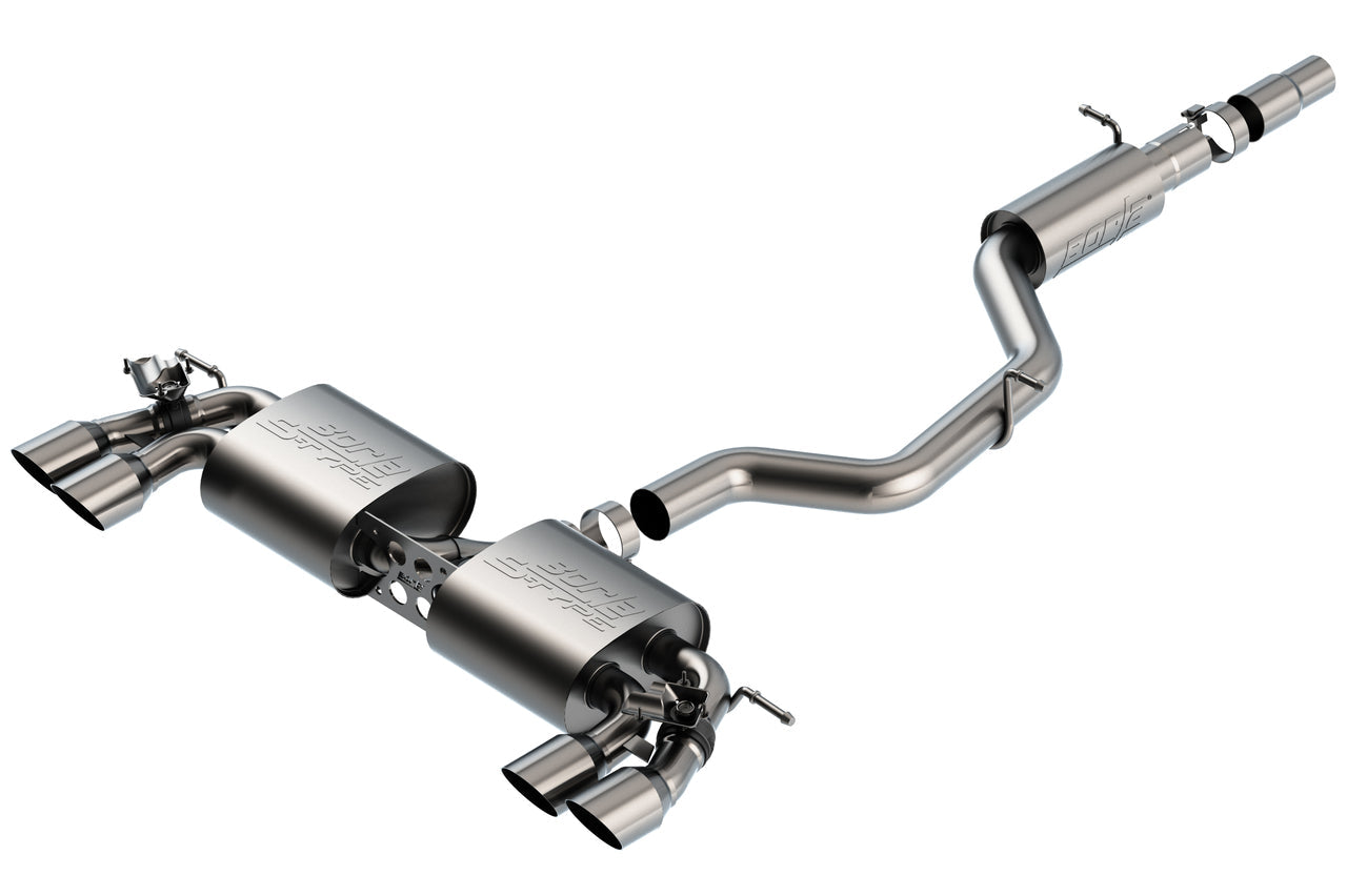 Borla 18-19 VW Golf R MK7.5 2.0L S-Type CatBack Exhaust w/ Resonator - Mammoth Racing -