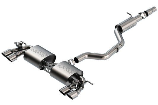 Borla 18-19 VW Golf R MK7.5 2.0L S-Type CatBack Exhaust w/ Resonator - Mammoth Racing -
