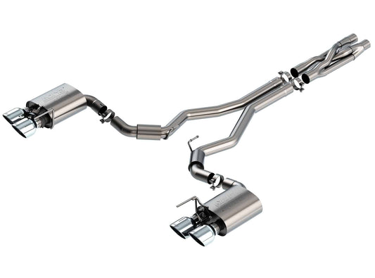 Borla 2020 Ford GT500 5.2L AT 3in ATAK CatBack Exhaust w/ Black Chrome Tips - Mammoth Racing -