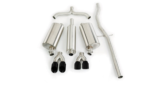 Corsa 04-08 Cadillac XLR 4.6L 25in Cat-Back Dual Rear w Twin 35in Black Pro-Series Tips