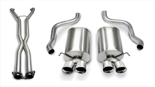 Corsa 14169CB4 2.5 Inch Cat-Back Sport Dual Exhaust Polished 3.5 Inch Tips - Mammoth Racing -COR14169CB4