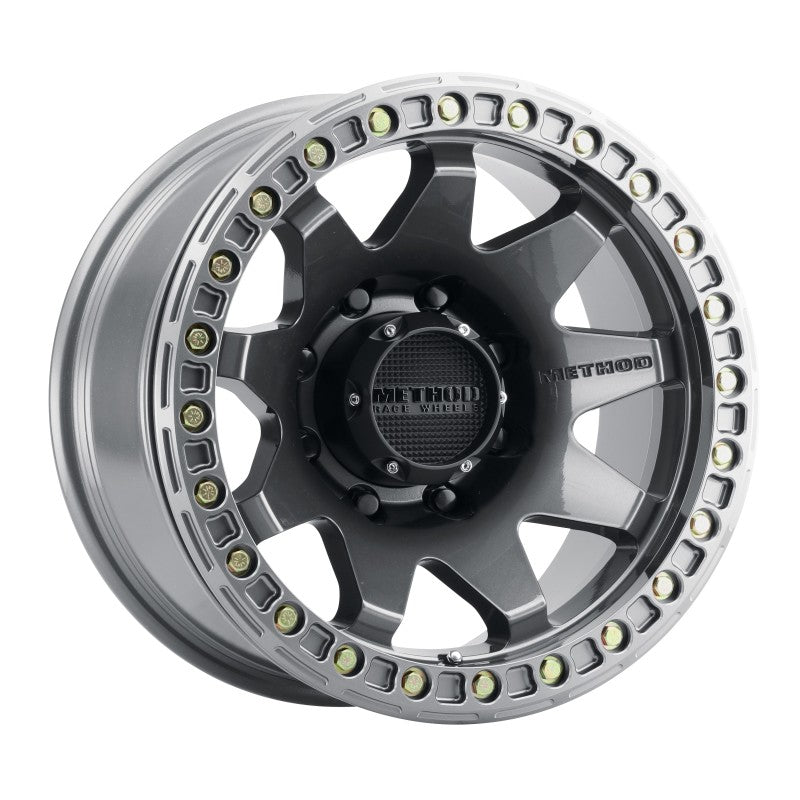Method Mr108 17x9 -44mm Offset 8x6.5 130.81mm CB Gloss Titanium w/BH-H24125-38 Wheel - Mammoth Racing -