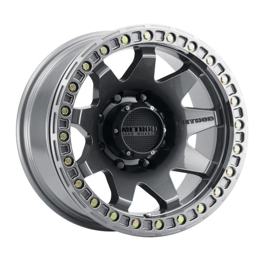 Method Mr108 17x9 -44mm Offset 8x6.5 130.81mm CB Gloss Titanium w/BH-H24125-38 Wheel - Mammoth Racing -
