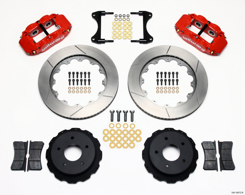 Wilwood Narrow Superlite 4R Rear Kit 14.00in Red 65-82 Corvette C2/c3 - Mammoth Racing -