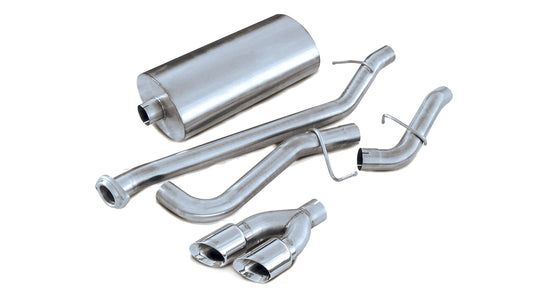 14232 Corsa 3.0 Inch Cat-Back Sport Single Side Exhaust 4.0 Inch Polished Tips 2002-06 Chevy Tahoe 5.3L V8 Stainless Steel Corsa Performance - Mammoth Racing -COR14232