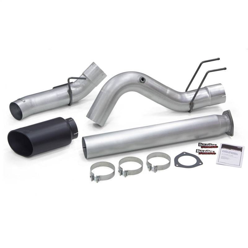 Banks Power 2017 Ford 6.7L 5in Monster Exhaust System - Single Exhaust w/ Black Tip - Mammoth Racing -