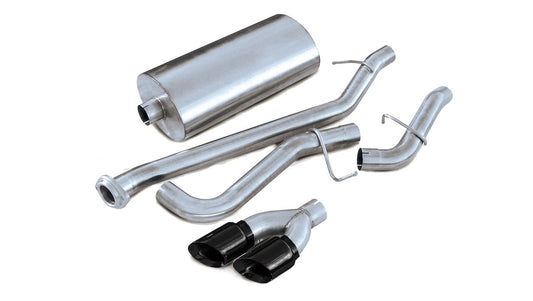 Corsa 02-06 Cadillac Escalade 6.0L V8 3in Cat-Back Single Side w Twin 4in Black Pro-Series Tips