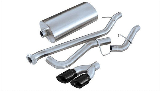 Corsa 14261BLK 3.0 Inch Cat-Back Sport Single Side Exhaust 4.0 Inch Black Tips - Mammoth Racing -COR14261BLK