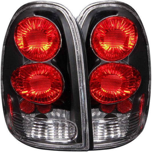 ANZO 1996-2000 Chrysler Voyager Taillights Black - My Store