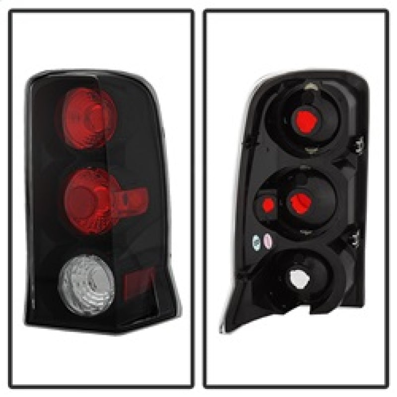Spyder Cadillac Escalade SUV (Not EXT)02-06 Euro Style Tail Lights Black ALT-YD-CE02-BK - Mammoth Racing -