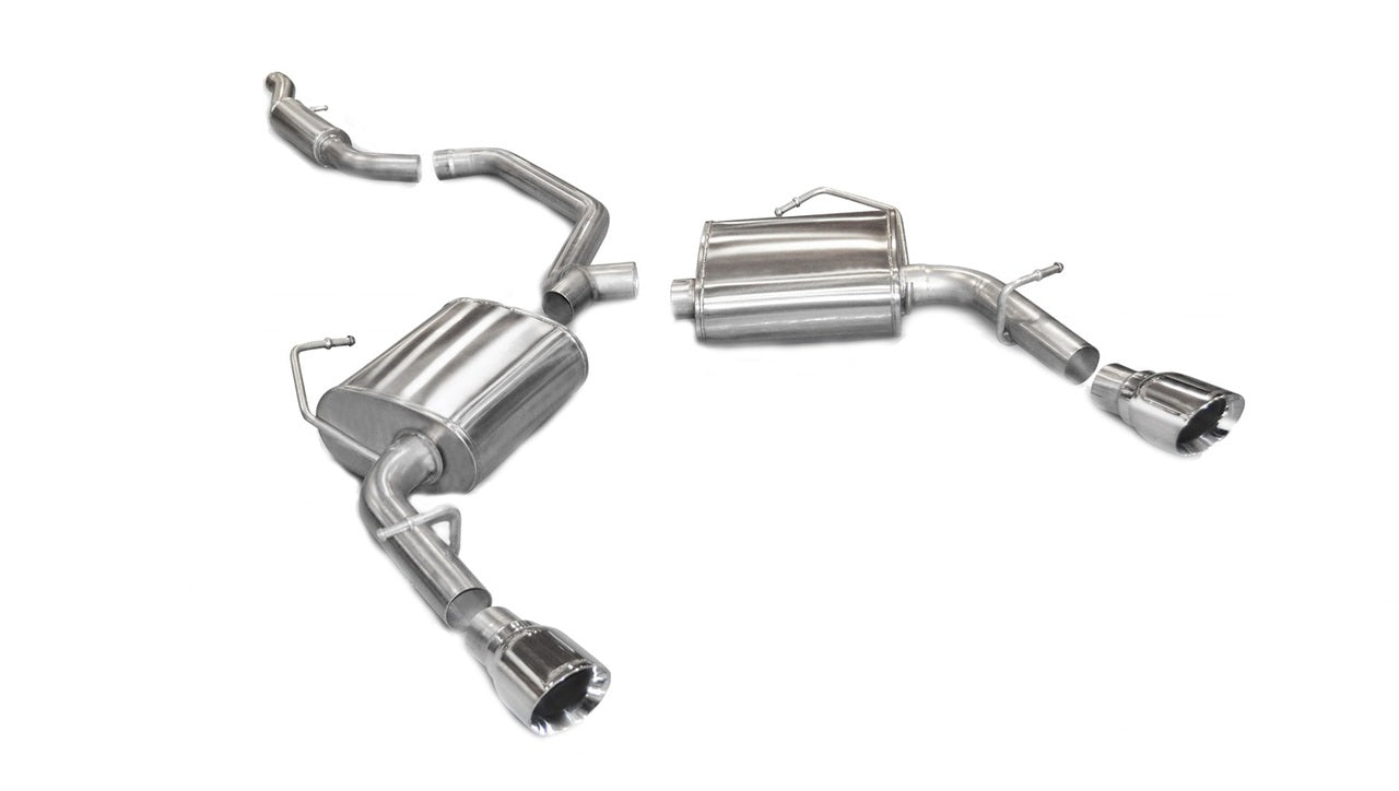 Corsa 11-13 Chrysler 200/Dodge Avenger V6 Polished Sport Cat-Back Exhaust - Mammoth Racing -