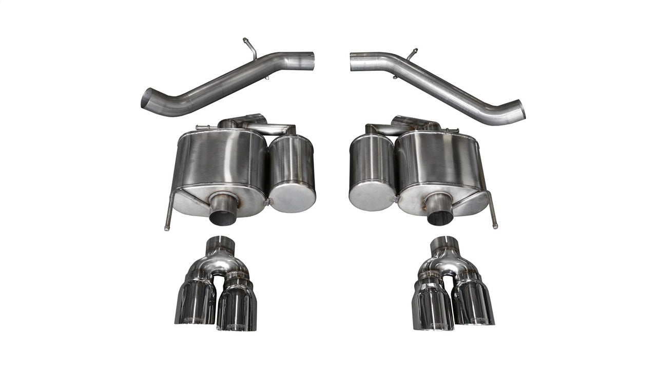 Corsa 16-18 Cadillac ATS-V 3.6T 4in Black Sport Axle-Back Exhaust - Mammoth Racing -