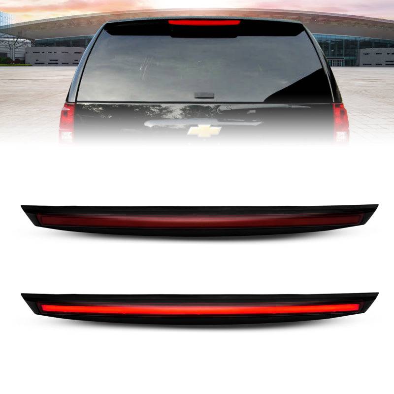 ANZO 2007-2014 Chevrolet Suburban 1500 LED 3rd Brake Light Black Housing Smoke Lens w/ Spoiler 1pc - My Store