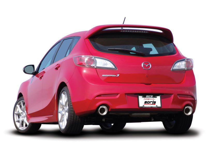 Borla 10-13 Mazda 3/Mazdaspeed 3 2.5L/2.3L Turbo FEW MT Hatchback SS Exhaust (rear section only) - My Store