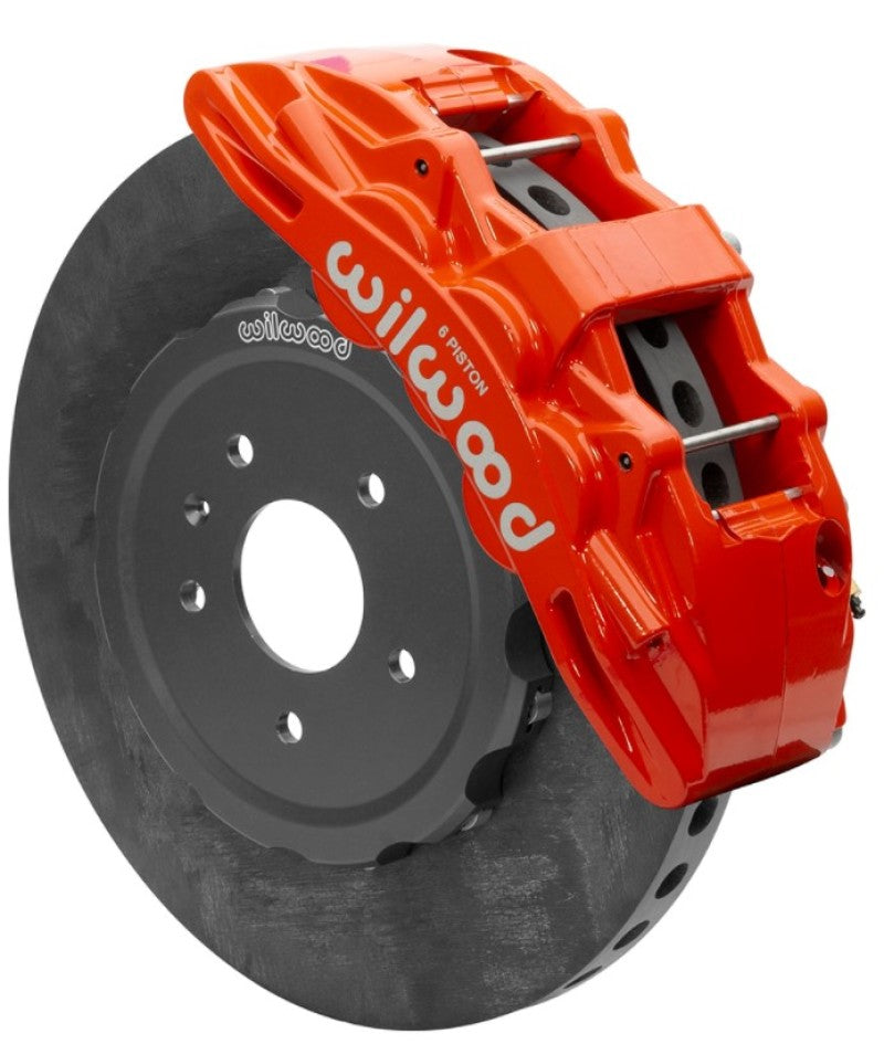 Wilwood Sx6r Wccb Carbon-Ceramic 2014-2019 C7 Corvette All Front Big Brake Kit - Red - My Store