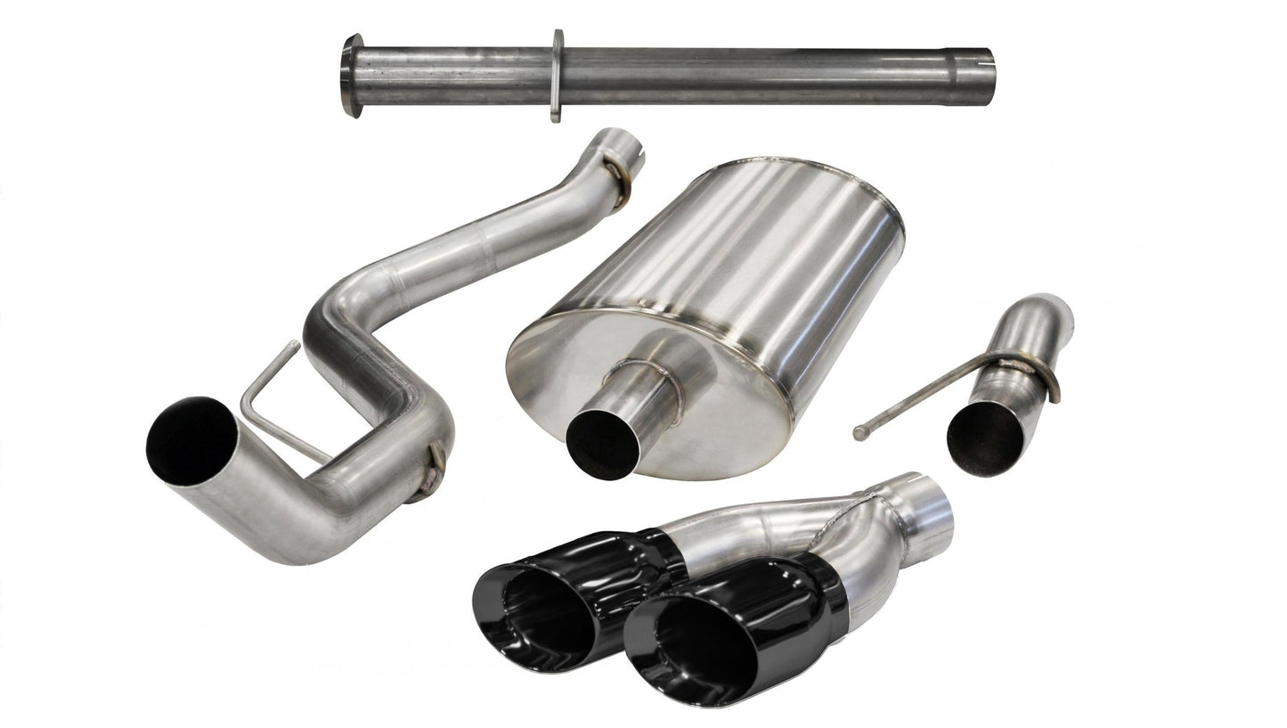 Corsa 14759BLK 3.0 Inch Cat-Back Xtreme Single Side Exit Exhaust 4.0 Inch Black Tips - Mammoth Racing -COR14759BLK