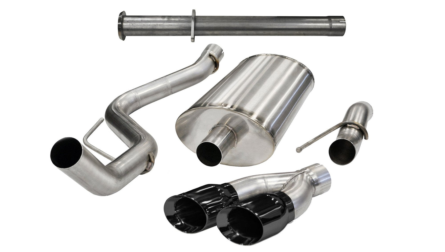 Corsa 14760BLK 3.0 Inch Cat-Back Xtreme Single Side Exit Exhaust 4.0 Inch Black Tips - Mammoth Racing -COR14760BLK