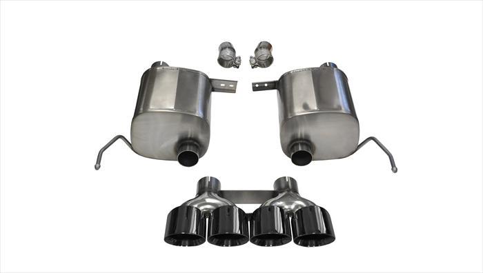 Corsa 14762BLK 2.75 Inch Valve-Back Xtreme Exhaust Dual Rear Exit Quad 4.5 Inch Black Tips - Mammoth Racing -COR14762BLK