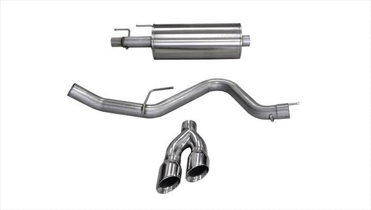 Corsa 14836 3.0 Inch Cat-Back Sport Single Side Exit Exhaust 4.0 Inch Polished Tips 15-Present Ford F150 EcoBoost 3.5L V6 T/2.7L T SuperCab/SuperCrew - Mammoth Racing -COR14836