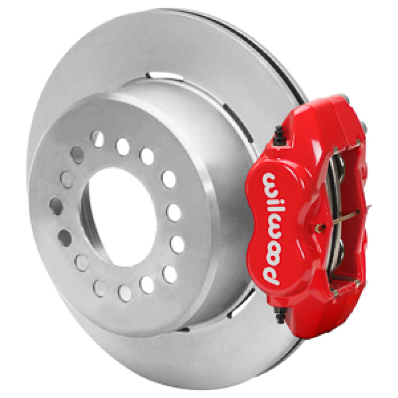 Wilwood Chevy Monte Carlo Forged 4 Piston DynaPro Red Caliper Hp32 VV Plain Rotor - 12.19x0.81 - My Store