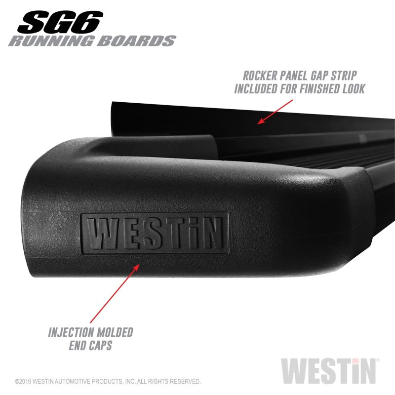 Westin Black Aluminum Running Board 68.4 inches SG6 Running Boards - Blk - Mammoth Racing -