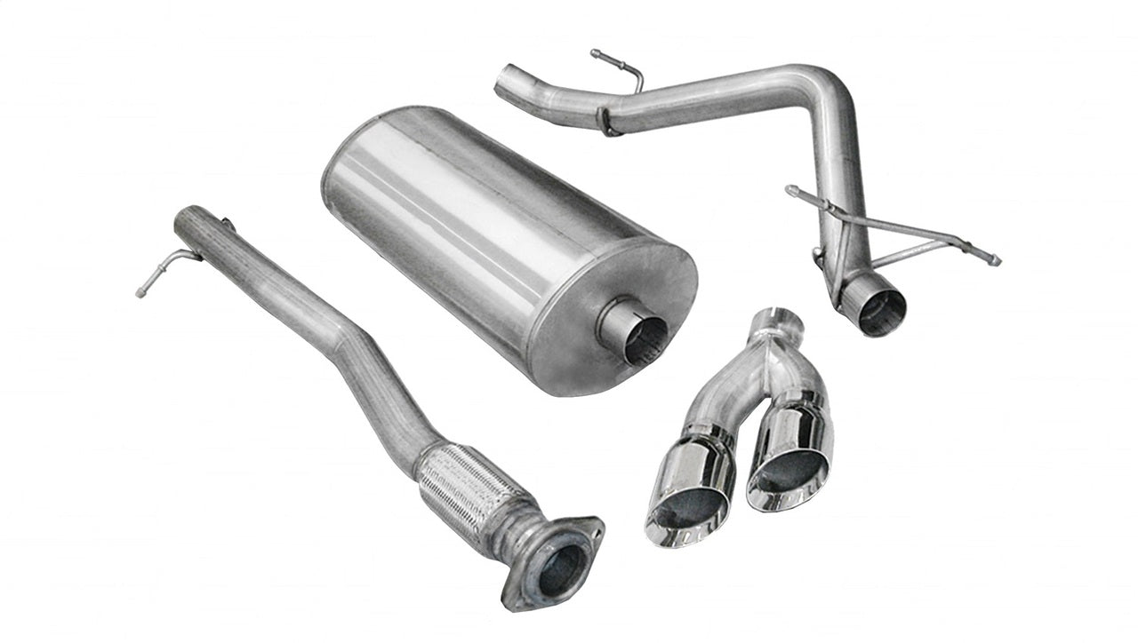 Corsa 09-09 Chevrolet Silverado Crew Cab/Short Bed 1500 4.8L V8 Polished Sport Cat-Back Exhaust - Mammoth Racing -