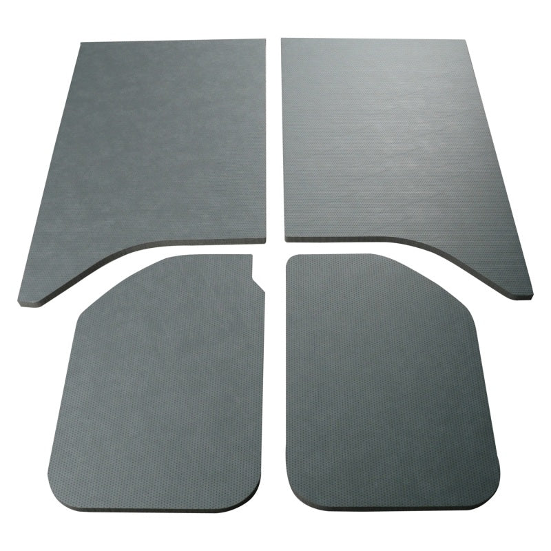 DEI 11-18 Jeep Wrangler JK 2-Door Leather Look Headliner Gray 4 Piece - Mammoth Racing -